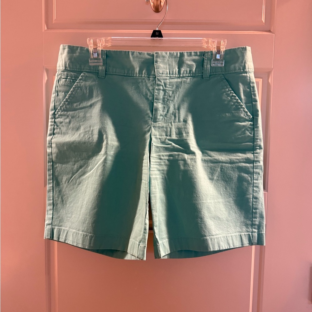 Caslon women’s Bermuda shorts, Turquoise, Size 8